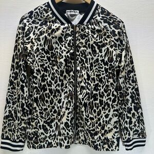 Leopard Print Bomber Jacket